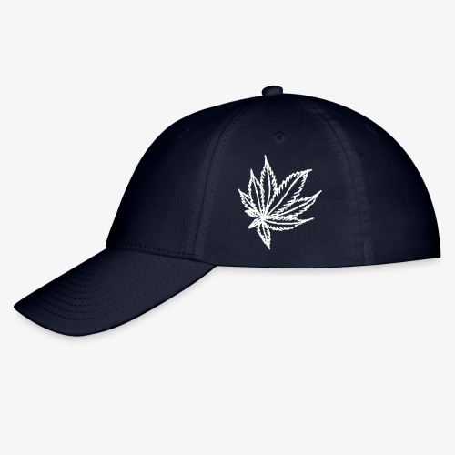 white leaf w/myceliaX.com logo - Flexfit Baseball Cap