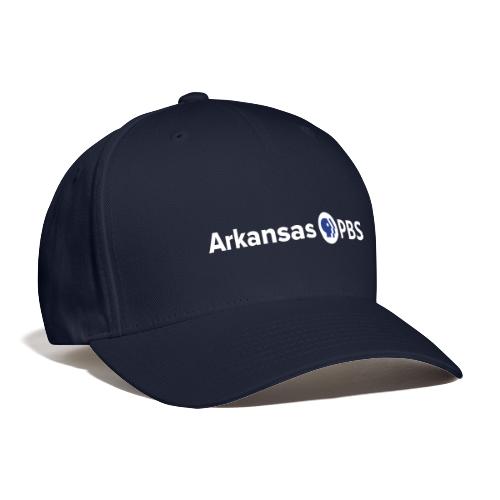 Arkansas PBS Logo WHITE - Flexfit Baseball Cap