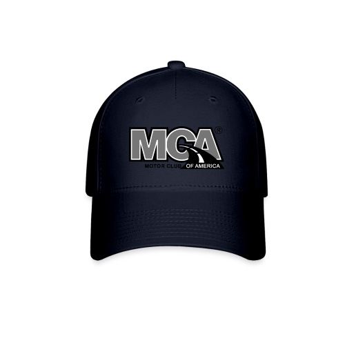 MCA Logo WBG Transparent BLACK WHITE TITLEfw fw pn - Baseball Cap
