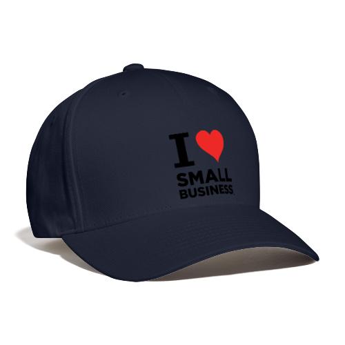 I Heart Small Business (Black & Red) - Baseball Cap