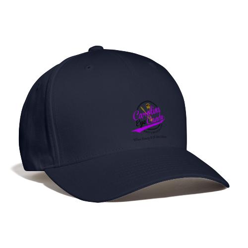 Carolina Eye Candy purple logo black background - Flexfit Baseball Cap