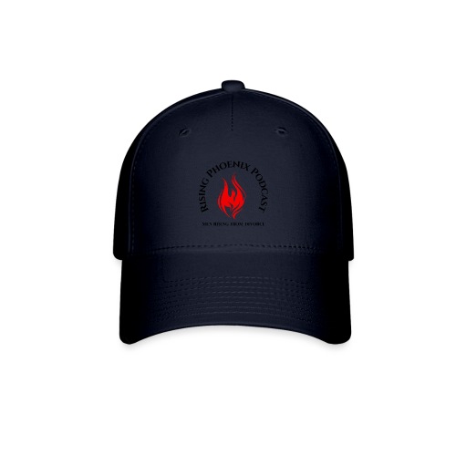 Front (Rising Phoenix-Black) _ Back (Red Phoenix) - Flexfit Baseball Cap