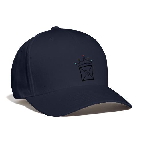 BoxyQueens Box Crown Logo. Simple style (Black) - Flexfit Baseball Cap