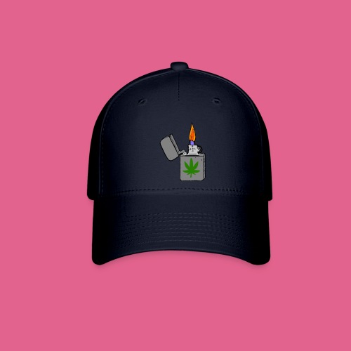 Lighter with marijuana leaf - Flexfit Baseball Cap