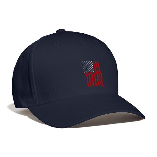 Vintage Waving USA Flag Patriotic T-Shirts Design - Baseball Cap