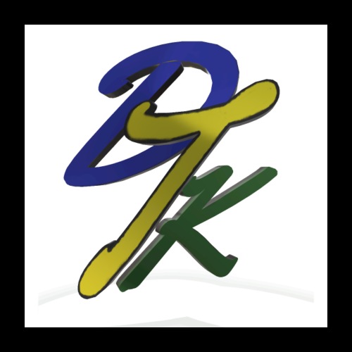 dtk 3d style logo - Poster 24x24