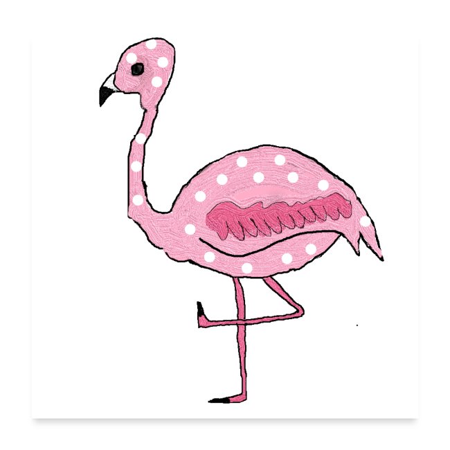 Polka Dotted Flamingo
