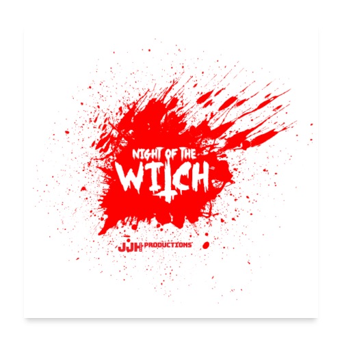 Night of the Witch Splatter Logo - Poster 24x24