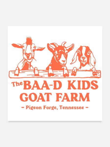 Goat Farm FUNNY - Poster 24x24 - white - Front
