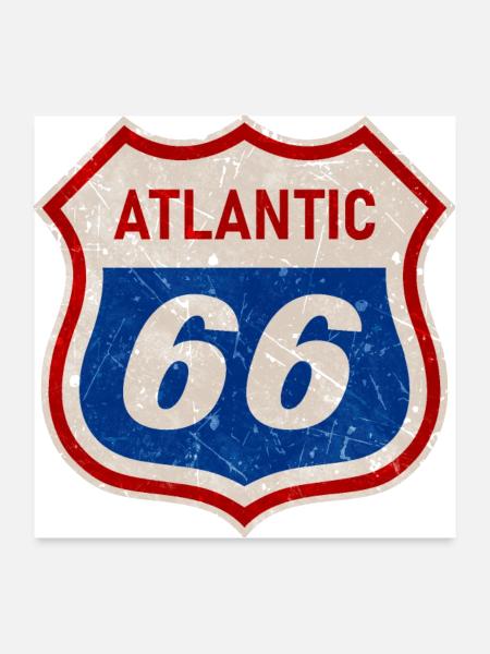 Atlantic 66 Philips Gas - Poster 24x24 - white - Front