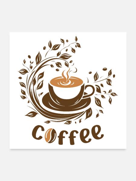 Coffee Life: International Coffee Day - Poster 24x24 - white - Front