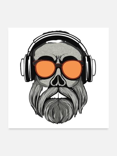 🤘 Concerts and Festivals: Stand out at music - Poster 24x24 - white - Front