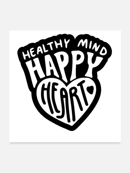 Positives vibes and quotes - Poster 24x24 - white - Front
