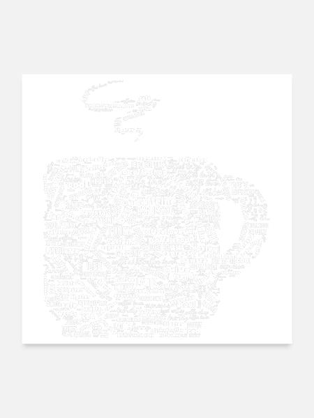 coffee design, coffee lover gift - Poster 24x24 - white - Front