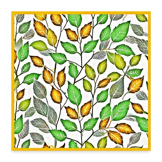 Chic Vivid Leaves Pattern