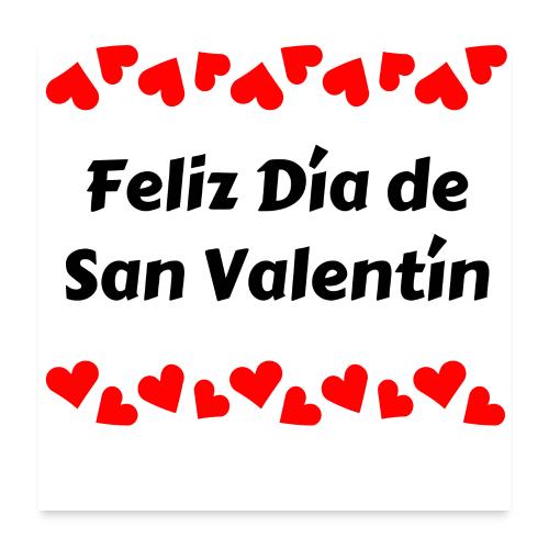 February Celebrating Valentine's Day, February 14 - Poster 24x24