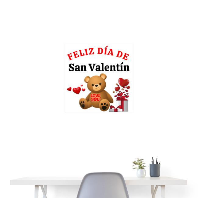 Valentine's Day Celebration Bears Love Hearts.