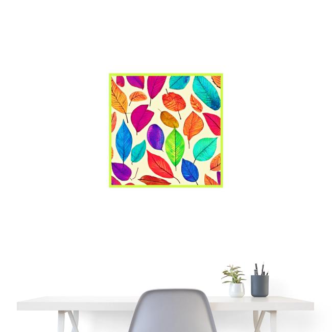 Rainbow Leaves: Captivating Pattern