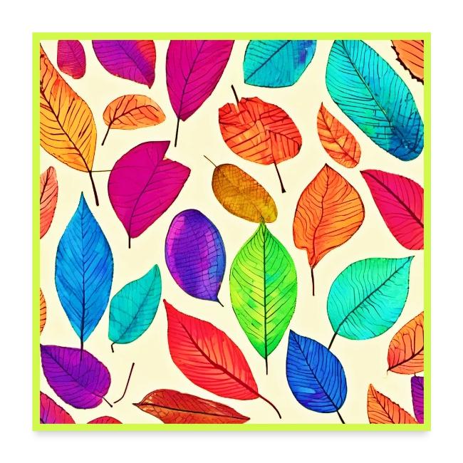Rainbow Leaves: Captivating Pattern