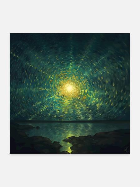 Bright Sky - Poster 24x24 - white - Front