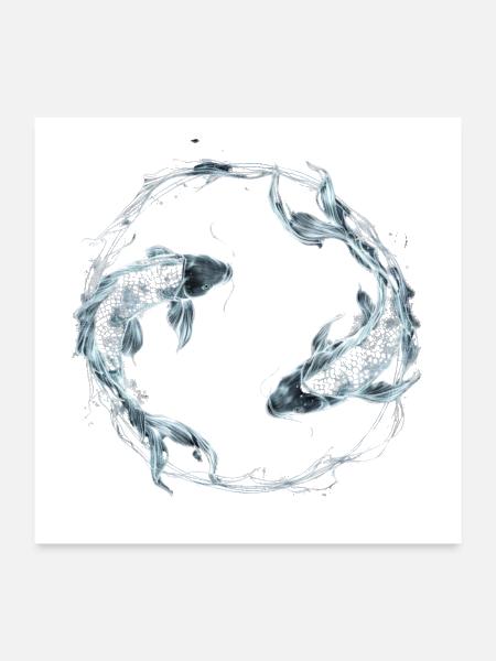 Zodiac signs collection - Poster 24x24 - white - Front