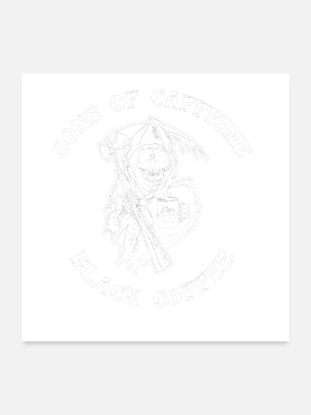 coffee - Poster 24x24 - white - Front