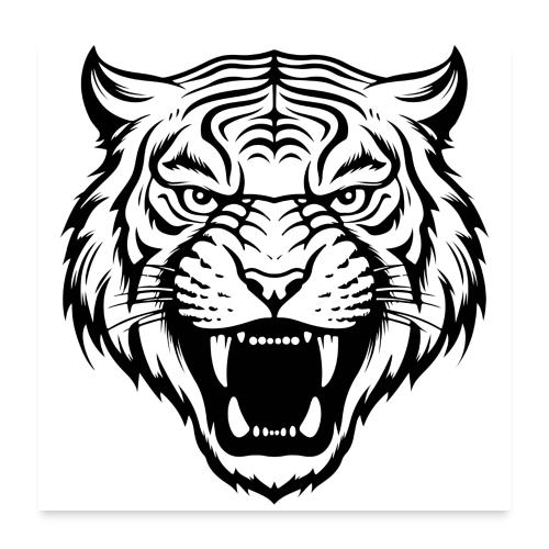 Souvenirs Tiger Animal Design, Tiger Animals. - Poster 24x24