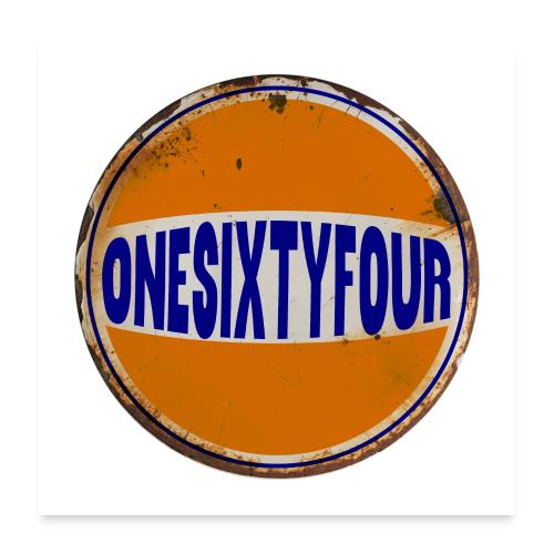 One Sixty Four --vintage auto inspired orange - Poster 24x24