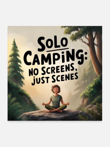 No Screens Just Scenes - Poster 24x24 - white - Front