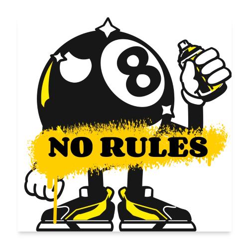 No Rules 8 Ball - Poster 24x24