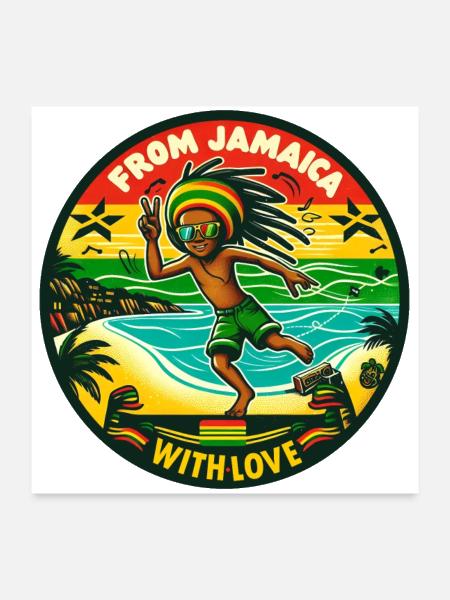 From Jamaica With Love - Poster 24x24 - white - Front
