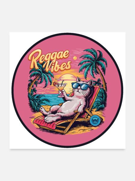 Reggae Vibes - Poster 24x24 - white - Front
