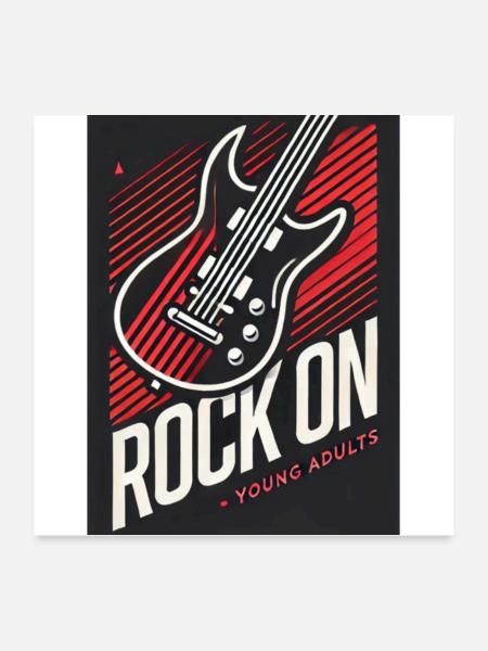 Rock On - Poster 24x24 - white - Front