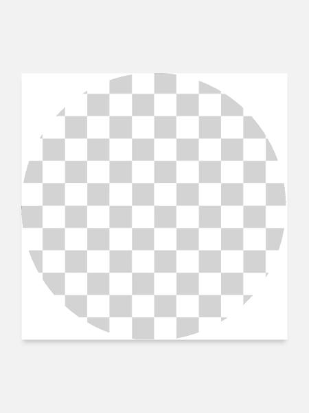 Checkered - White and Light Gray - Poster 24x24 - white - Front