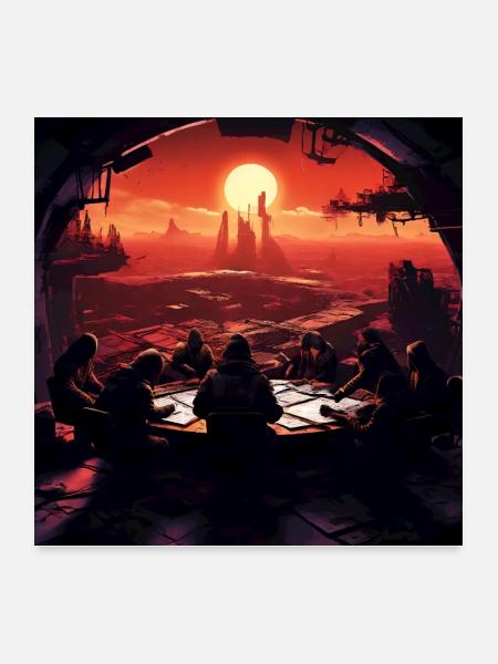 A Group of Rebels - Poster 24x24 - white - Front