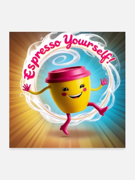 Coffee Enthusiast - Poster 24x24 - white