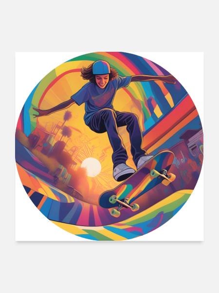 Freedom in Motion - Poster 24x24 - white - Front