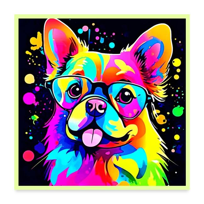 Vivid Canine Vibes Design