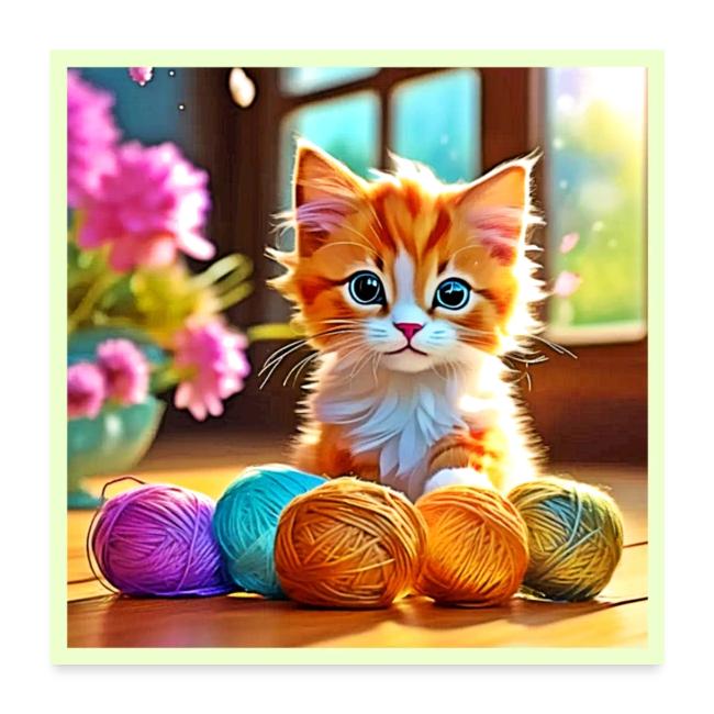 Cute Kitten Yarn