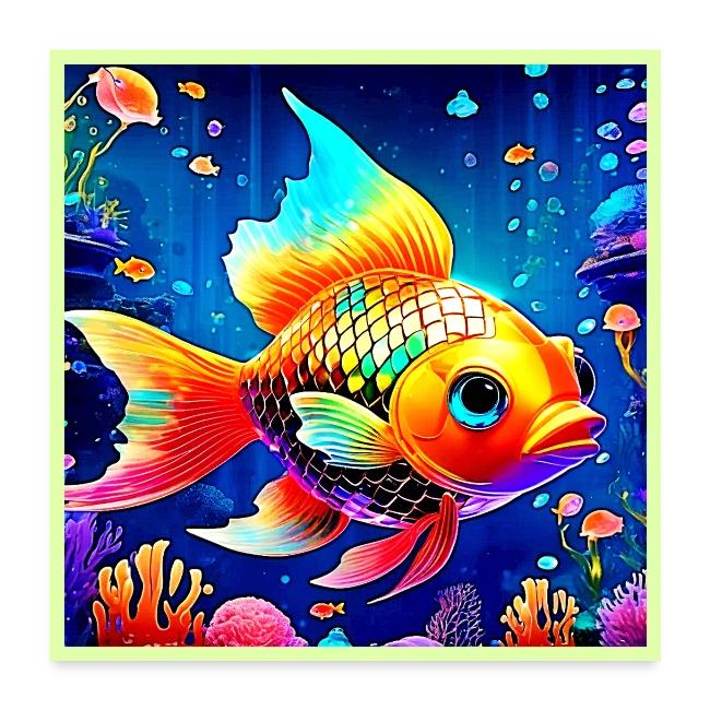 Rainbow Ocean Reef Fish Design