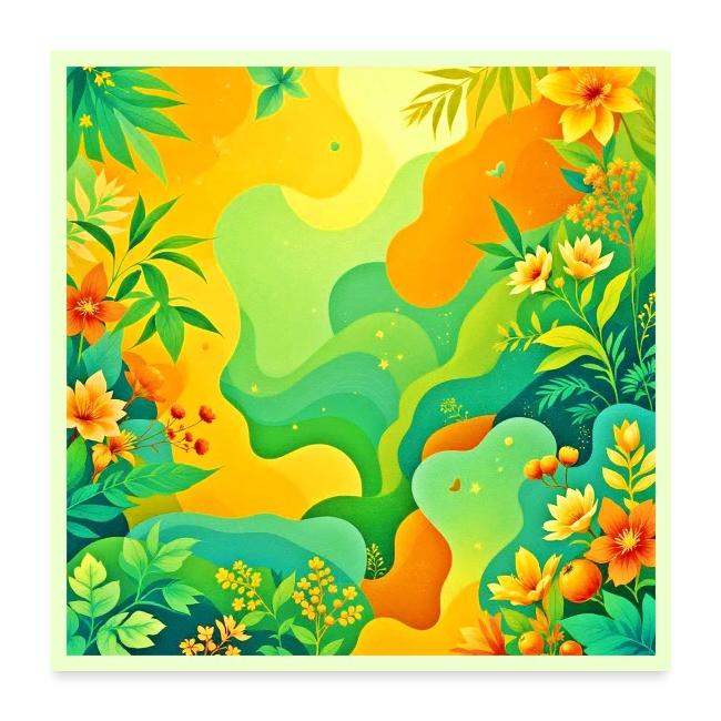 Tropical Foliage Abstract