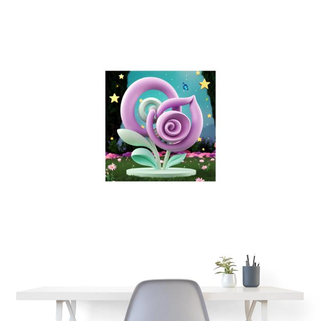 Lila Bloom | Double Floral Eco-Inspired Art