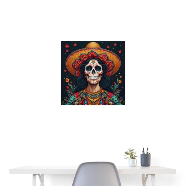 Charra Skull Art | Traditional Mexican Design