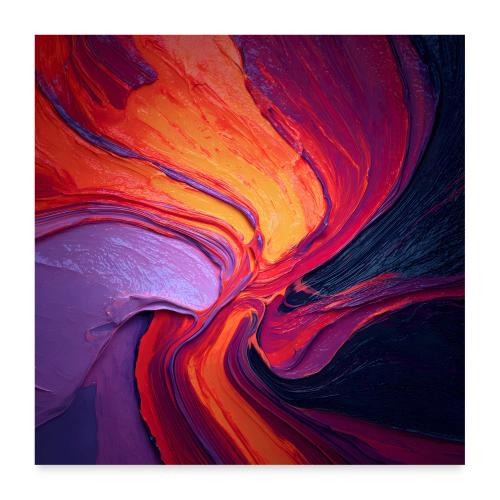 Abstract Art: Core Heat - Poster 24x24