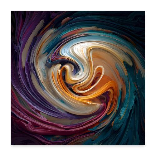 Abstract Art: Color Vortex - Poster 24x24