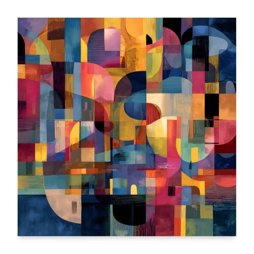 Abstract Art: Psychedelia Grid - Poster 24x24