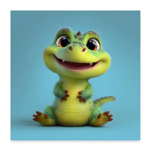 Friendly Baby Alligator - Poster 24x24