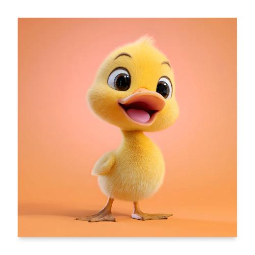 Sunny Baby Duck - Poster 24x24