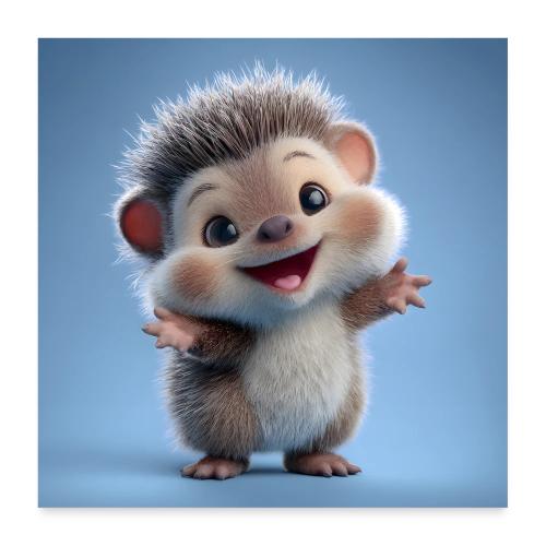 Cute Baby Hedgehog - Poster 24x24