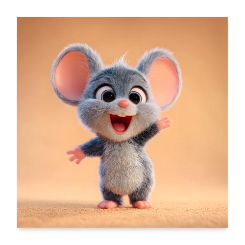 Adorable Baby Mouse - Poster 24x24